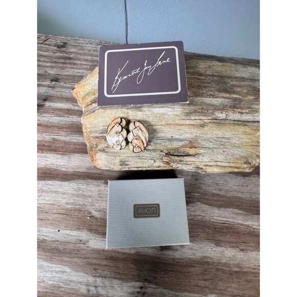 Kenneth Jay Lane For Avon Gold-Tone Clip-On Earrings With Rhinestones Elegant - Picture 2 of 5